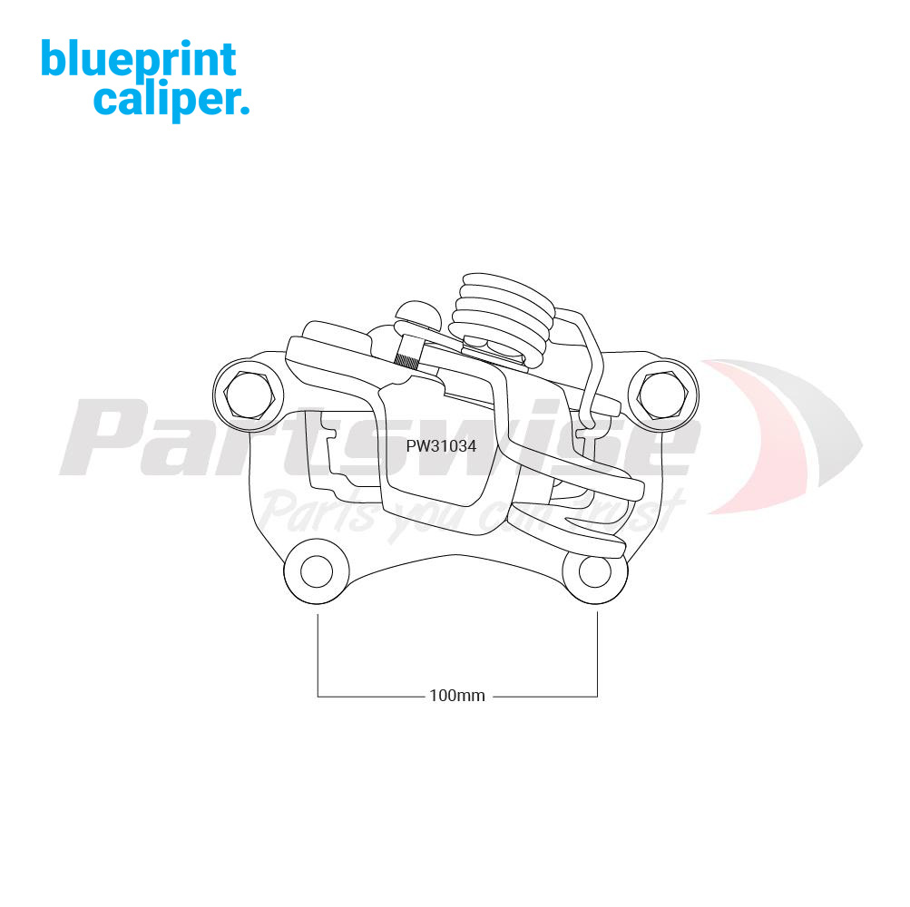 PW31034 Caliper assembly new R/H/R 35mm