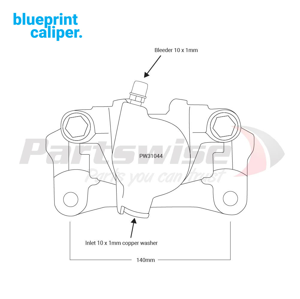 PW31044 Caliper assembly new R/H/R 48mm